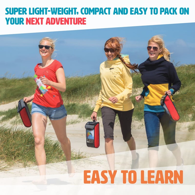 HQ Symphony Beach III 1.3 Stunt Kite, Aqua, Dual Line Foil Sport Kite - Image 4